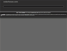 Tablet Screenshot of cedarhouse.com